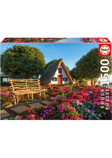 1500 Parça Puzzle Portekiz Madeira Adası - 19938 - Santana Madeira