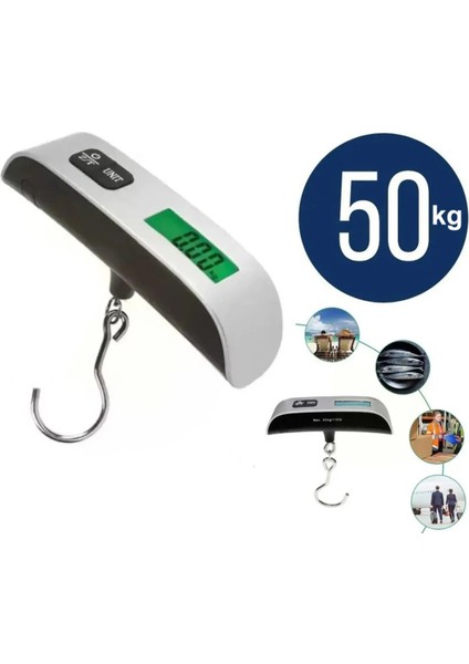 50KG Dijital Işıklı Elektronik Askılı El Bagaj Tartısı Bavul Kantarı indirimleri