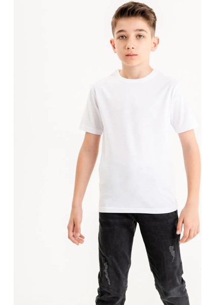 Çocuk Düz Sade Renk Tshırt