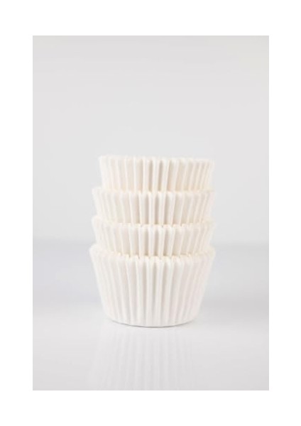Hediye Sepeti Takribi 200 Adet Mini Boy Beyaz Truff Çikolata Kağıdı, Muffin Kek Kalıbı, Lokum Kağıdı 30X20 mm Doğum Günü Parti Dekorasyonu Için