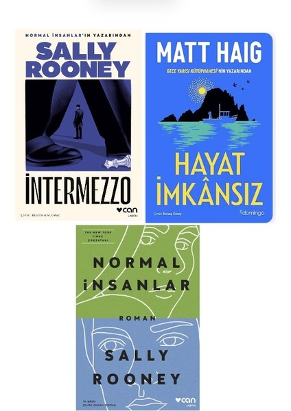 Sally Rooney + Hayat Imkansiz + Normal Insanlar = 3 Set