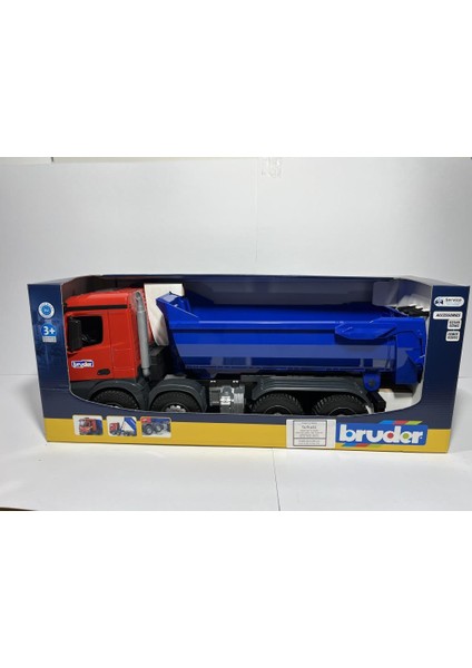 MB Arocs Damperli Kamyonu - Kırmızı Mavi BR03621