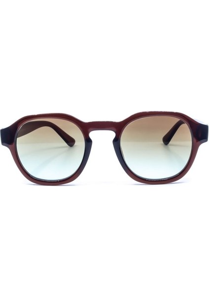 32219 Uv Korumalı Koyu Kahverengi Unisex Güneş Gözlüğü