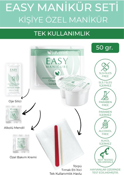Tek Kullanımlık Manikür Kasesi Seti Evde Tırnak Bakımı Kişiye Özel Hijyenik Manikür Seti 50GR