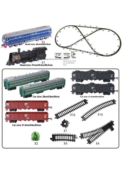 Simülasyon Elektrikli Tren Parça Seti Yüksek Hızlı Tren Oyuncak Modeli (Yurt Dışından)