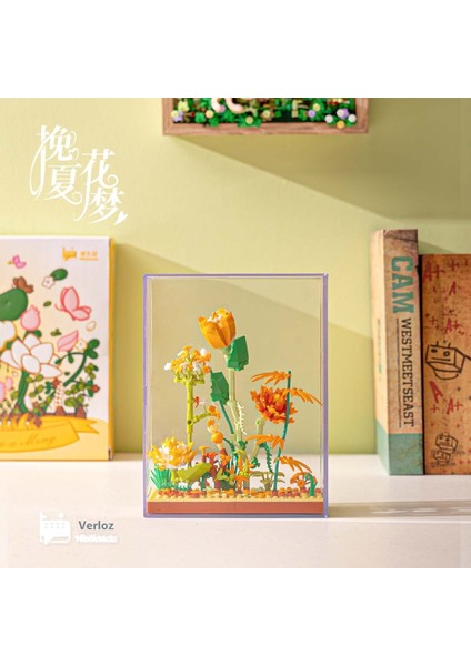 Yeni Yaratıcı Yapı Taşları Buket Ahşap Evler Monte Puzzle Çocuk Oyuncakları Süsler Hediye (Yurt Dışından)