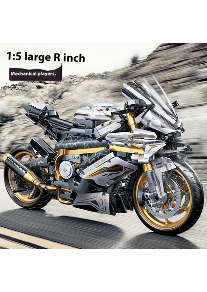 Harley Bmw Motosiklet Yapı Taşı Modeli Bulmaca Montajlı Oyuncak Araba (Yurt Dışından)