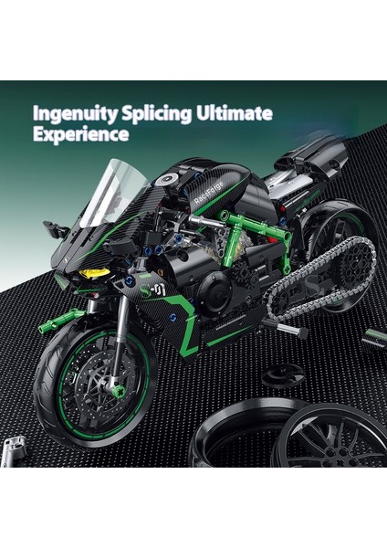 Harley Bmw Motosiklet Yapı Taşı Modeli Bulmaca Montajlı Oyuncak Araba (Yurt Dışından)