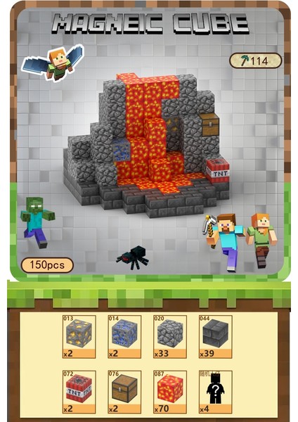 Benim Dünyam Manyetik Oyuncaklar Puzzle Küp Yapı Taşları (Yurt Dışından)