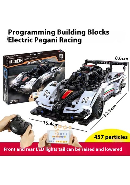 Yeni Lamborghini Porsche Model Programlama Uzaktan Kumanda Spor Araba Bulmaca Yapı Taşı Oyuncaklar (Yurt Dışından)