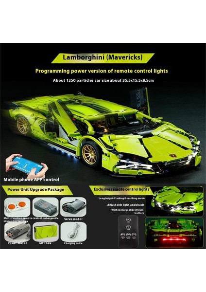 Yeni Lamborghini Porsche Model Programlama Uzaktan Kumanda Spor Araba Bulmaca Yapı Taşı Oyuncaklar (Yurt Dışından)