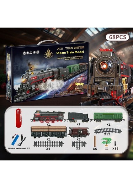 Yeni Lüks Elektrikli Parça Oyuncaklar Mühendislik Araba Tren Çocuk Eğitici Oyuncaklar (Yurt Dışından)
