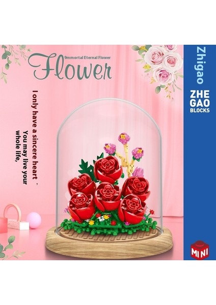 Yeni Yaratıcı Yapı Taşları Buket Ahşap Evler Monte Puzzle Çocuk Oyuncakları Süsler Hediye (Yurt Dışından)