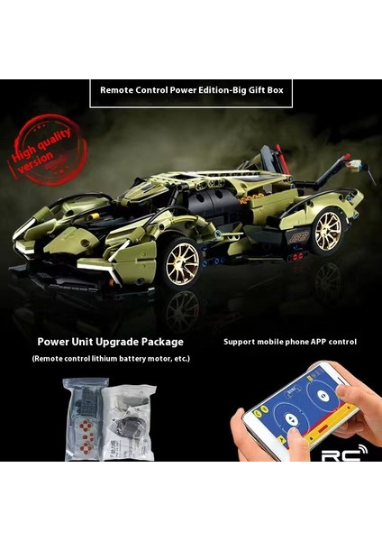 Yeni Lamborghini Porsche Model Programlama Uzaktan Kumanda Spor Araba Bulmaca Yapı Taşı Oyuncaklar (Yurt Dışından)
