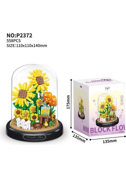 Saksı Yapı Taşı Küçük Pelet Puzzle Kız Serisi Doğum Günü Hediyesi (Yurt Dışından)