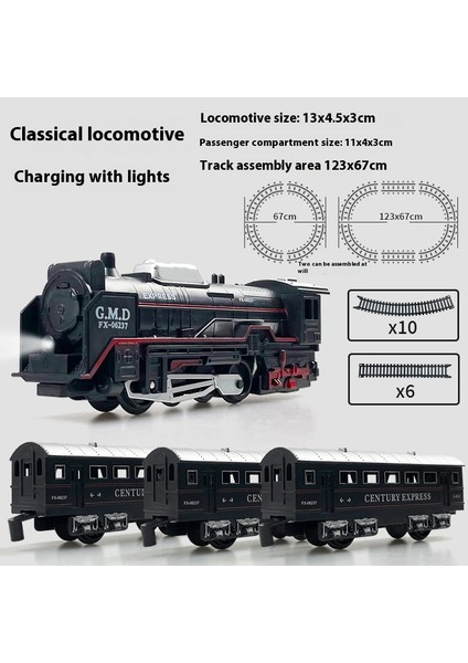 Simülasyon Elektrikli Tren Parça Seti Yüksek Hızlı Tren Oyuncak Modeli (Yurt Dışından)