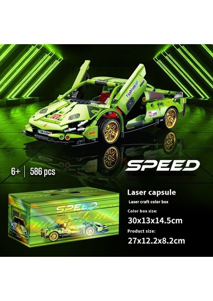 Uyumlu Konsept Lambo Süper Araba Model Araba Porsche Spor Araba Çocuk Oyuncak Yapı Taşları (Yurt Dışından)