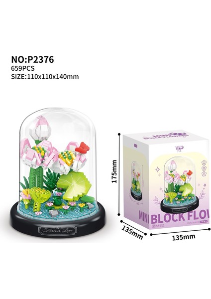 Saksı Yapı Taşı Küçük Pelet Puzzle Kız Serisi Doğum Günü Hediyesi (Yurt Dışından)