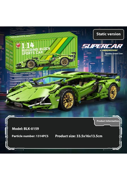 Uyumlu Konsept Lambo Süper Araba Model Araba Porsche Spor Araba Çocuk Oyuncak Yapı Taşları (Yurt Dışından)