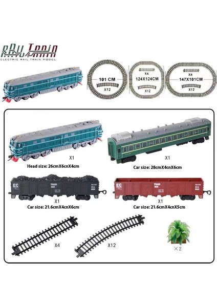 Simülasyon Elektrikli Tren Parça Seti Yüksek Hızlı Tren Oyuncak Modeli (Yurt Dışından)