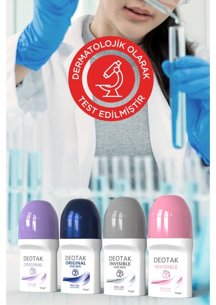 Invisible Kadın 7 Güne Kadar Etkili Roll-On Deodorant 35 ml x3 Adet