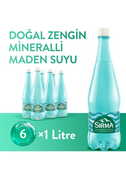 Doğal Maden Suyu 1 l X 6 Adet