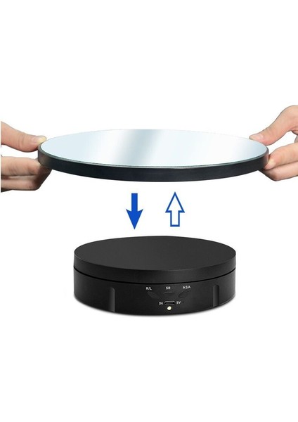 2in1 Aynalı 360°Dönen Uzaktan Kumandalı Sunum Standı 10 kg fiyatları