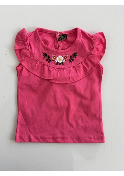 Çocuk Nakışlı Alt Üst Takım ( Tshirt- Şort Takım )