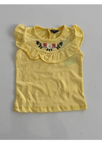 Çocuk Nakışlı Alt Üst Takım ( Tshirt- Şort Takım )