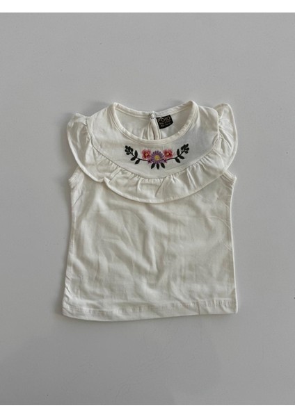 Çocuk Nakışlı Alt Üst Takım ( Tshirt- Şort Takım )