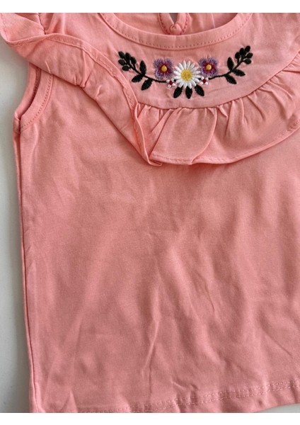 Çocuk Nakışlı Alt Üst Takım ( Tshirt- Şort Takım ) modelleri
