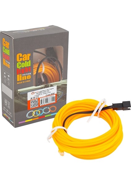 Neon Sarı 5 Metre Ip Aydınlatma 5 V USB Adaptörlü (4887)