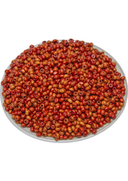 3 mm Kiremit Rengi Ahşap Boncuk 50 gr fiyatları