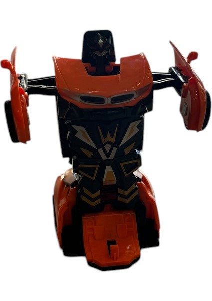 Transformer Robot Çek Bırak Kendinden Robota Dönüşen 1:32 Bugatti Oyuncak Araba