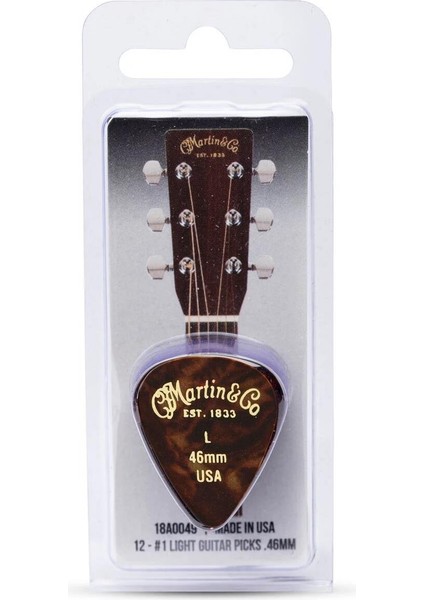 18A0049 Light 0.46MM Gitar Pena (12 Adet)