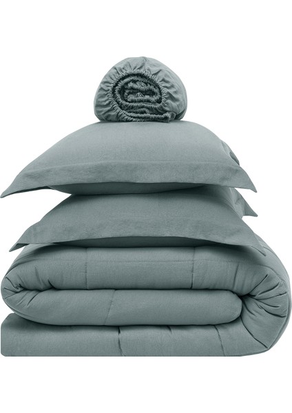 Mabel Tek Kişilik Comfort Uyku Seti - Indigo