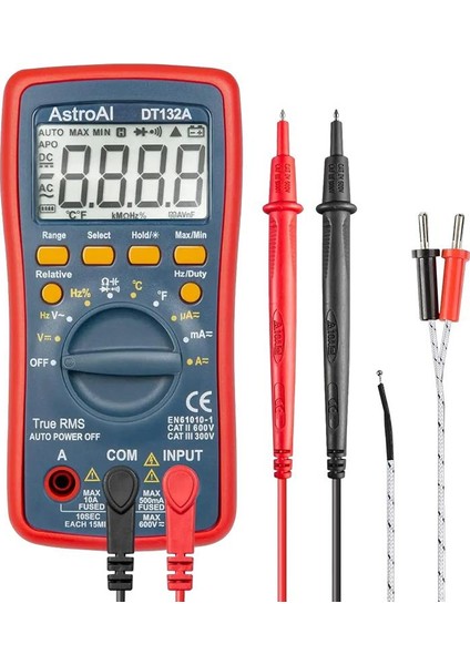 Dijital Multimetre 4000 Counts Test Cihazi DT132A