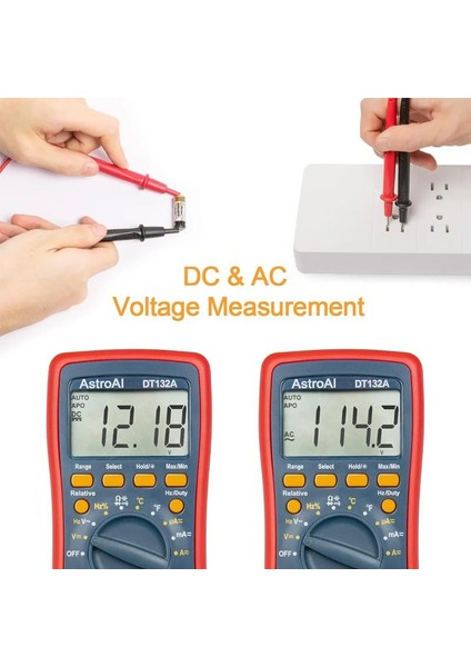 Dijital Multimetre 4000 Counts Test Cihazi DT132A