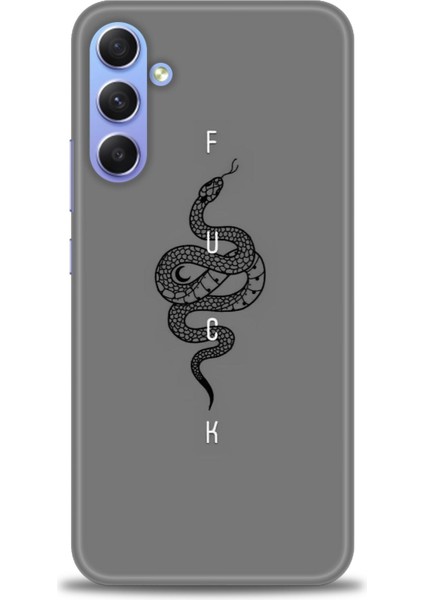 Samsung Galaxy S25 Kılıf Hd Baskılı - Siyah Yılan