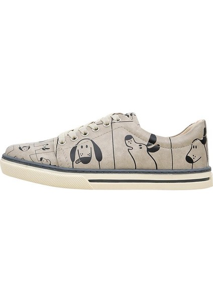 Kadın Vegan Deri Çok Renkli Sneakers - I Woof You Tasarım modelleri