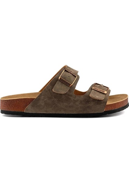 Ortopedik Tabanlı Konfor Modeli Terlik Çift Bantlı Tokalı Günlük Rahat Dışarı Ev Içi Terliği