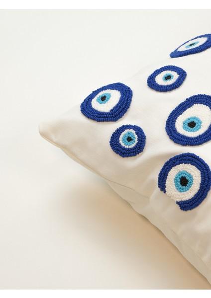 EVIL EYE - Nazar Boncukları Punch Kırlent Kılıfı - Mavi fiyatları