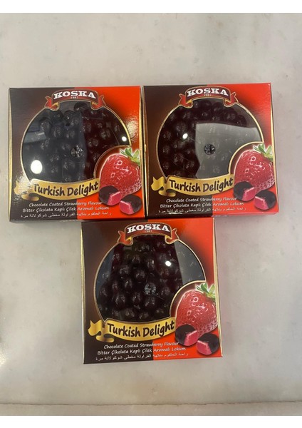 Çilekli Lokum Draje 220 gr 1 Adet