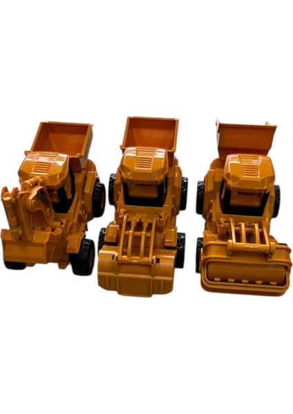Oyuncak Iş Makinaları Seti Dozer, Kepçe ve 3lü Set