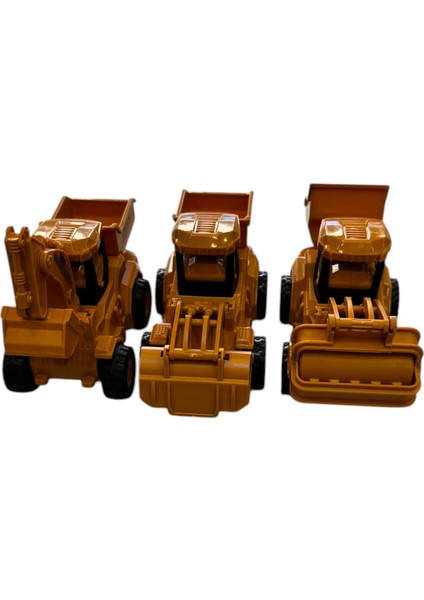 Oyuncak Iş Makinaları Seti Dozer, Kepçe ve 3lü Set