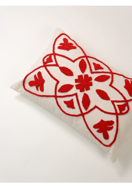 Marakeş Punch Kırlent Kılıfı - Kırmızı Dikdörtgen fiyatları