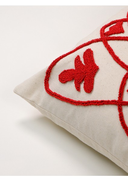 Marakeş Punch Kırlent Kılıfı - Kırmızı Dikdörtgen fırsatları