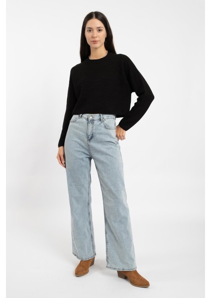 Rtd&vld Kadın Bisiklet Yaka Triko Kazak Siyah fiyatları