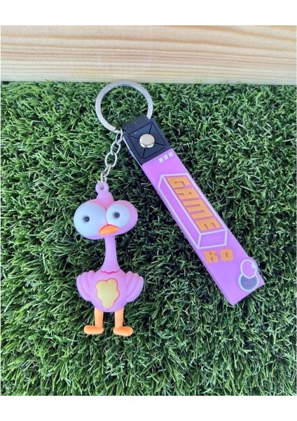 Pembe Silikon Anahtarlık