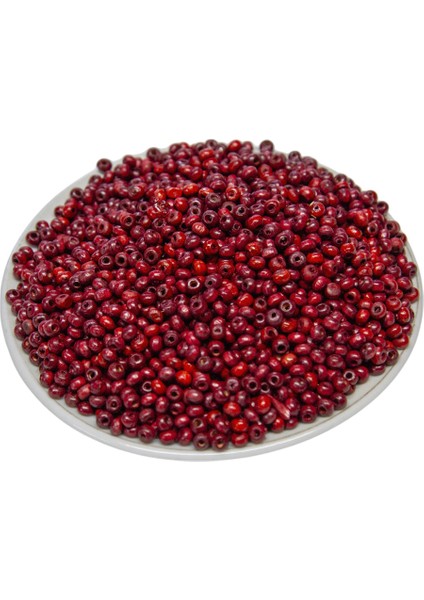3 mm Bordo Renk Ahşap Boncuk 40 gr fiyatları